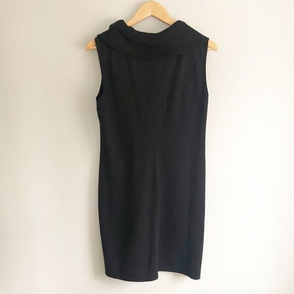 Spense Cowl Neck Sleeveless Dress Black Size 10P - Picture 4 of 6